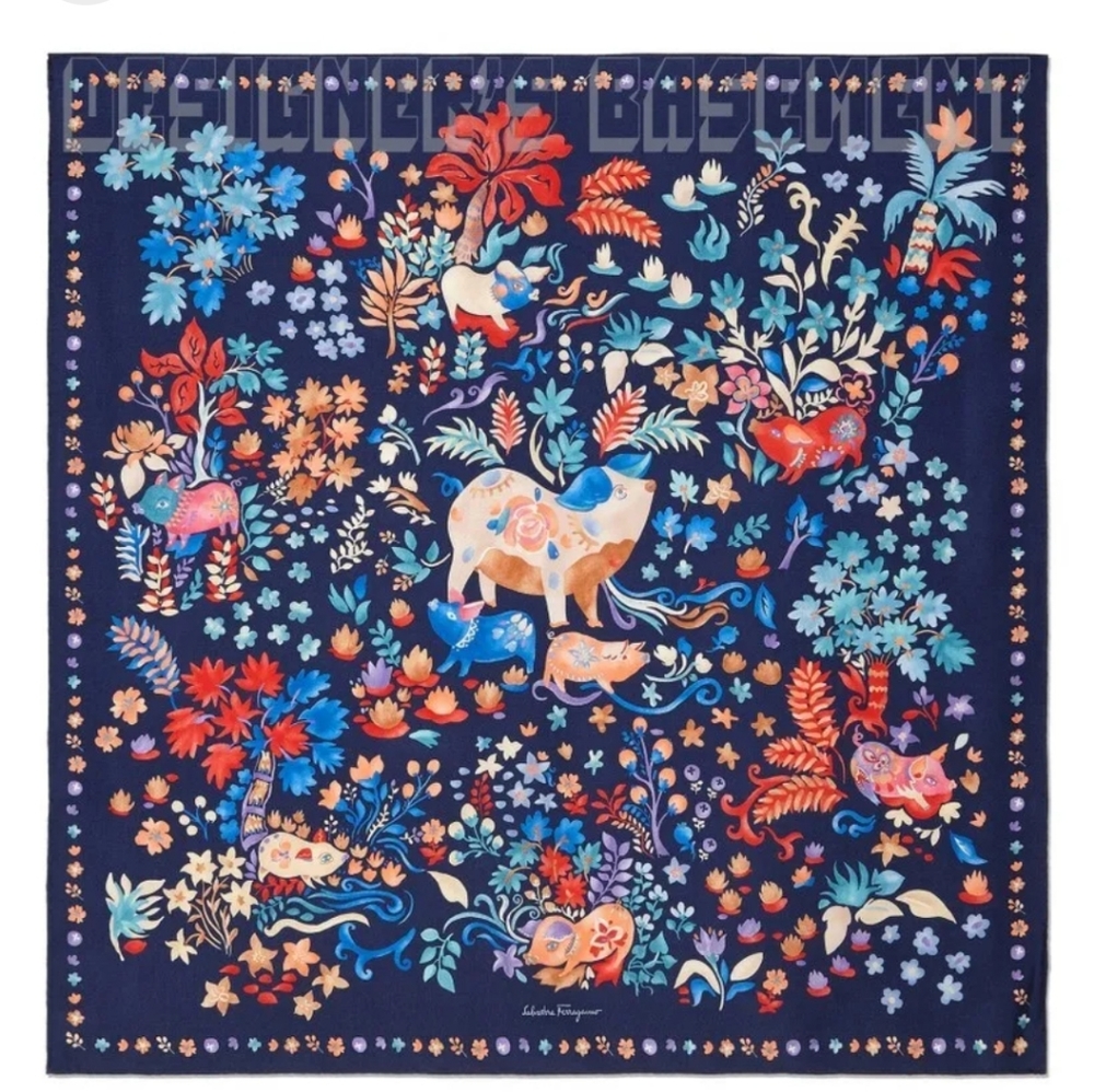 Brand new! Ferragamo 100% silk scarf